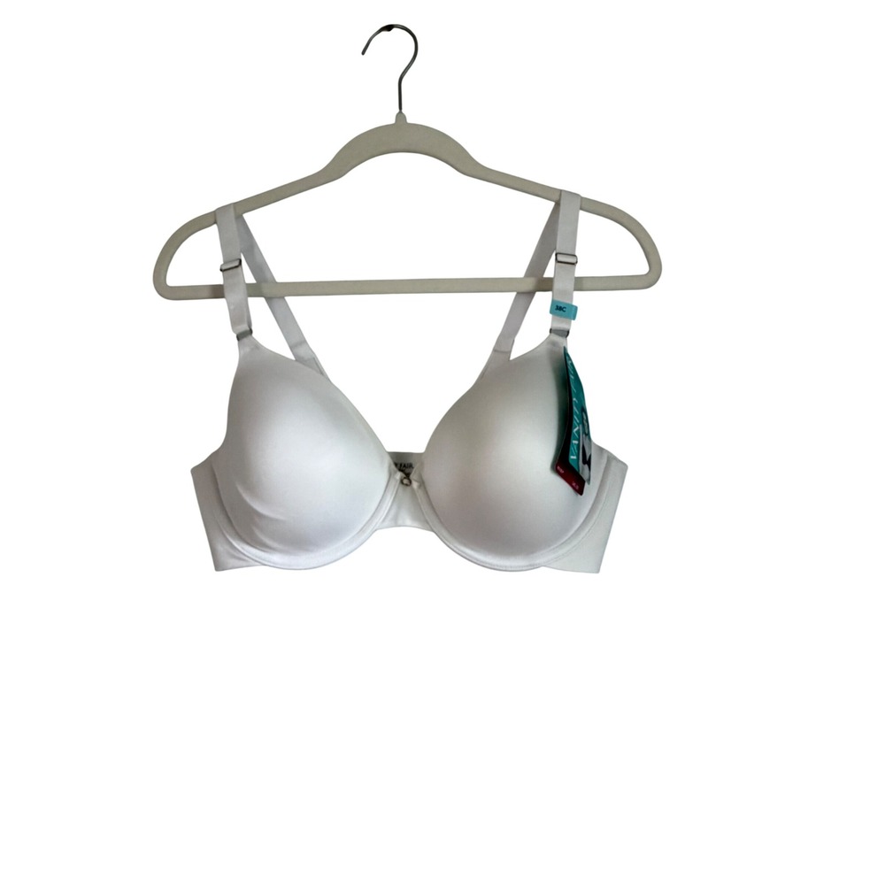 Vanity Fair Beauty Back Full Figure Underwire Bra White 75345 38C NWT